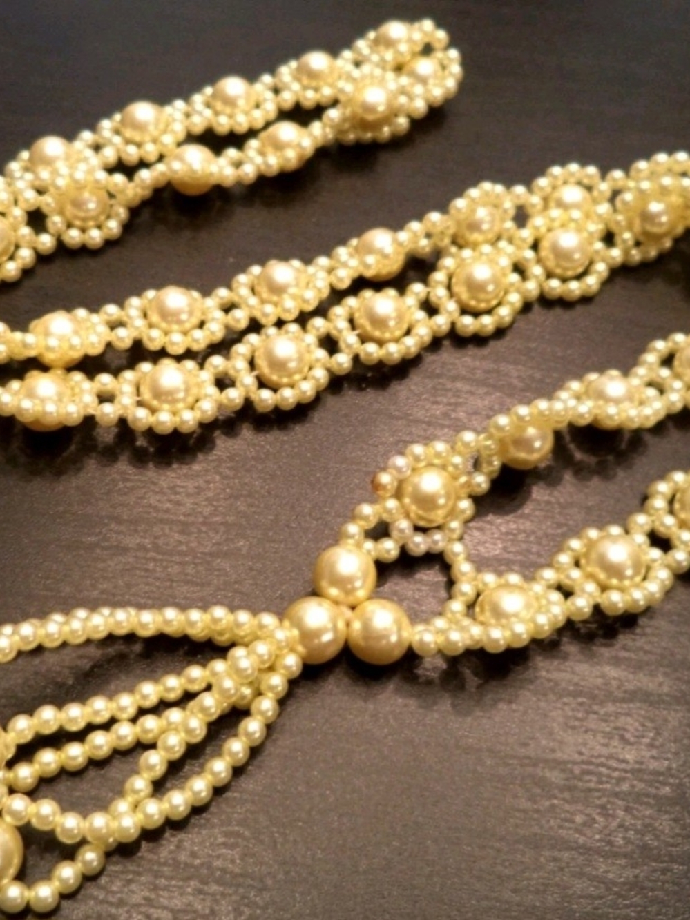 Estate Helix Pearl & Bead Necklace